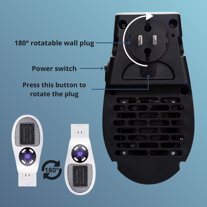Calefactor eléctrico portátil